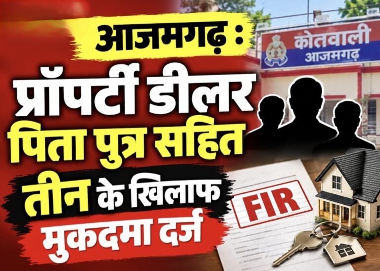 #आजमगढ़ : प्रॉपर्टी डीलर पिता पुत्र सहित तीन के खिलाफ मुकदमा दर्ज#