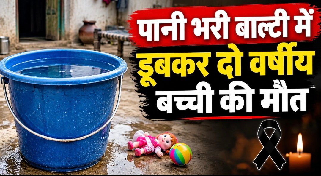 #आजमगढ़ : पानी भरी बाल्टी में डूबकर दो वर्षीय बच्ची की मौत#