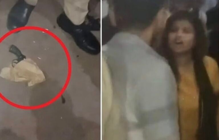 #पत्नी को प्रेमी संग शराब पीते देख पति ने बरसाईं गोलियां#