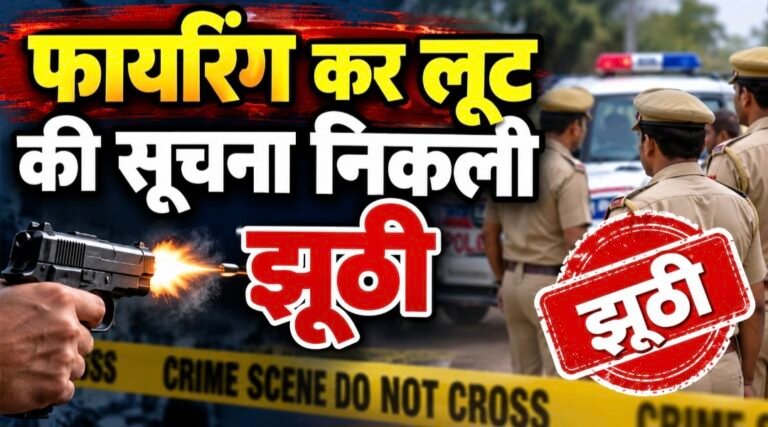 #आजमगढ़: फायरिंग कर लूट की सूचना निकली झूठी#