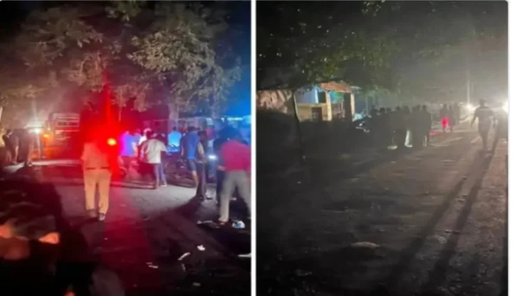 #अज्ञात टेलर ने मारी ठोकर एक व्यक्ति की मौके पर हुई मौत#